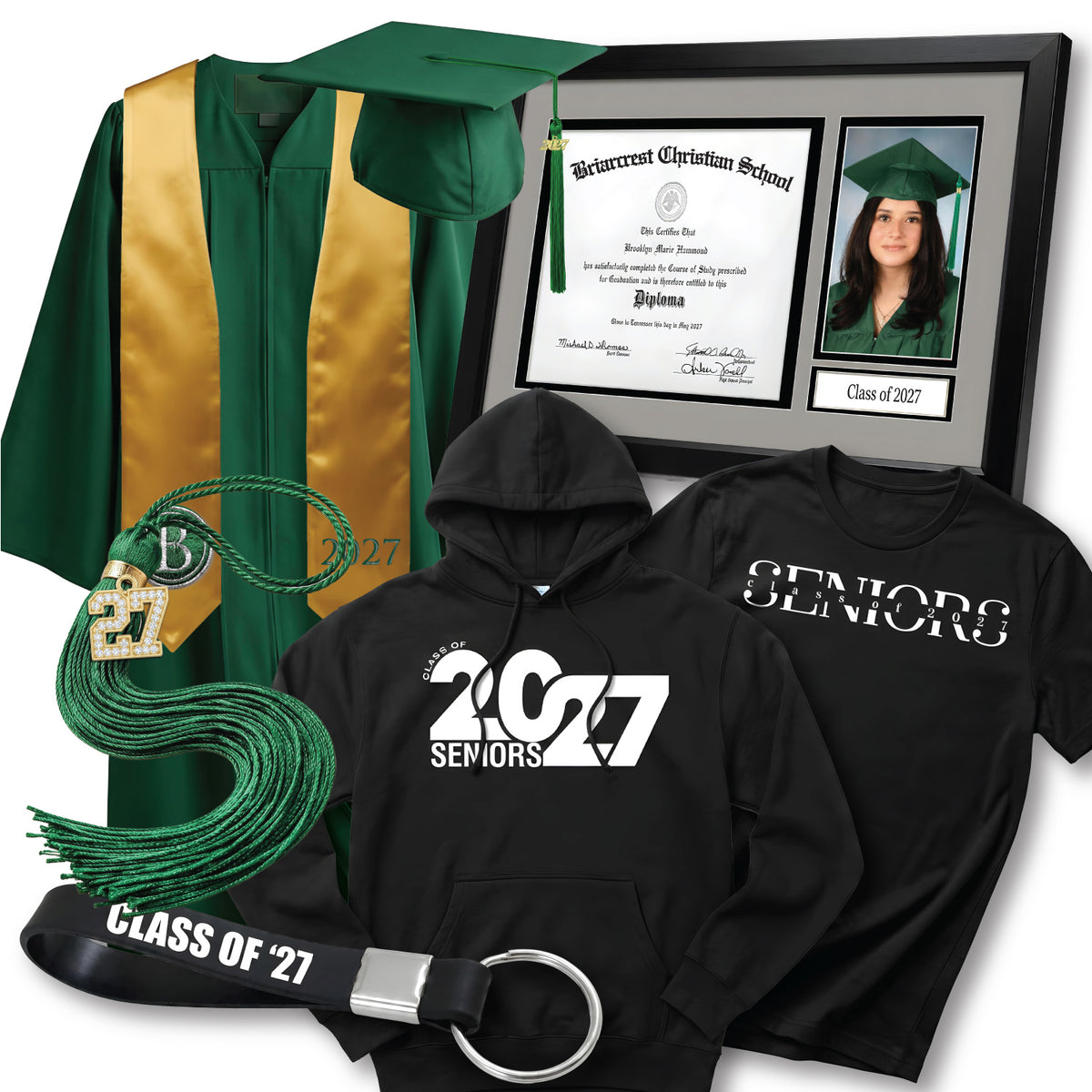 Cap & Gown Deluxe Package | Briarcrest Christian School
