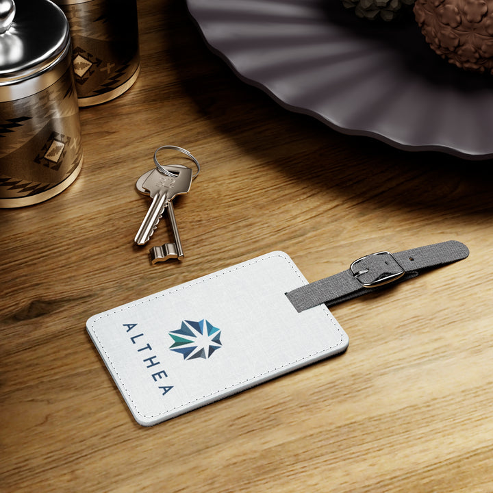 Althea Branded Rectangle Luggage Tag — Travel ID