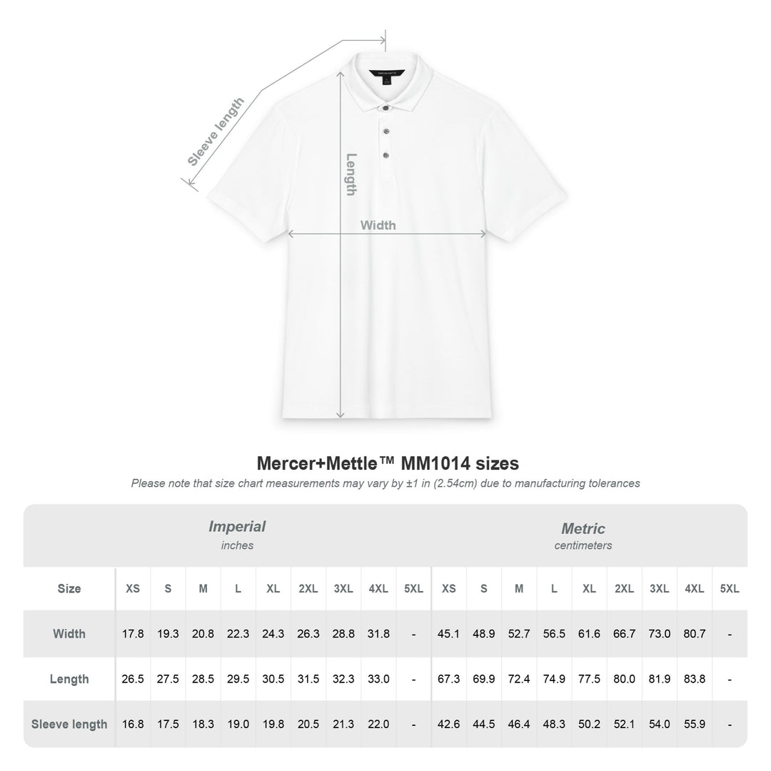 JHA Embroidered Mercer+Meddle Performance Polo (white)