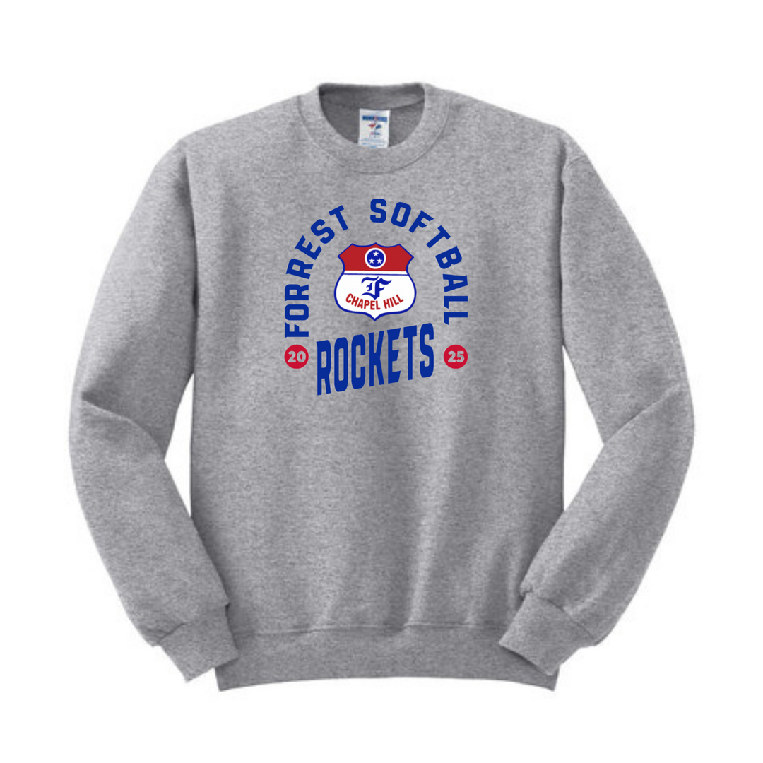 Jerzees Crew with Forrest Softball Logo | Forrest Softball Parent Shop