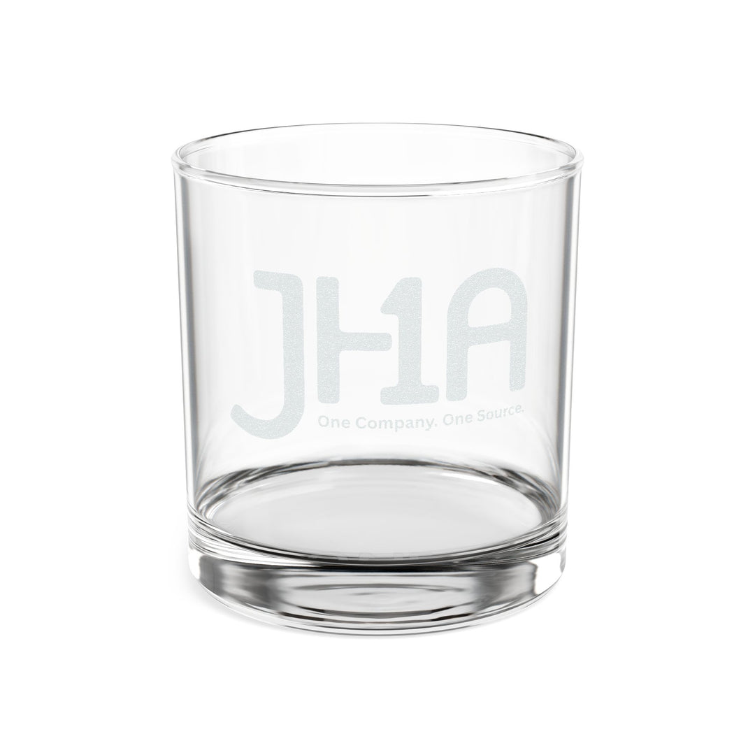 Engraved 10.5oz Glass — JHA Monogram