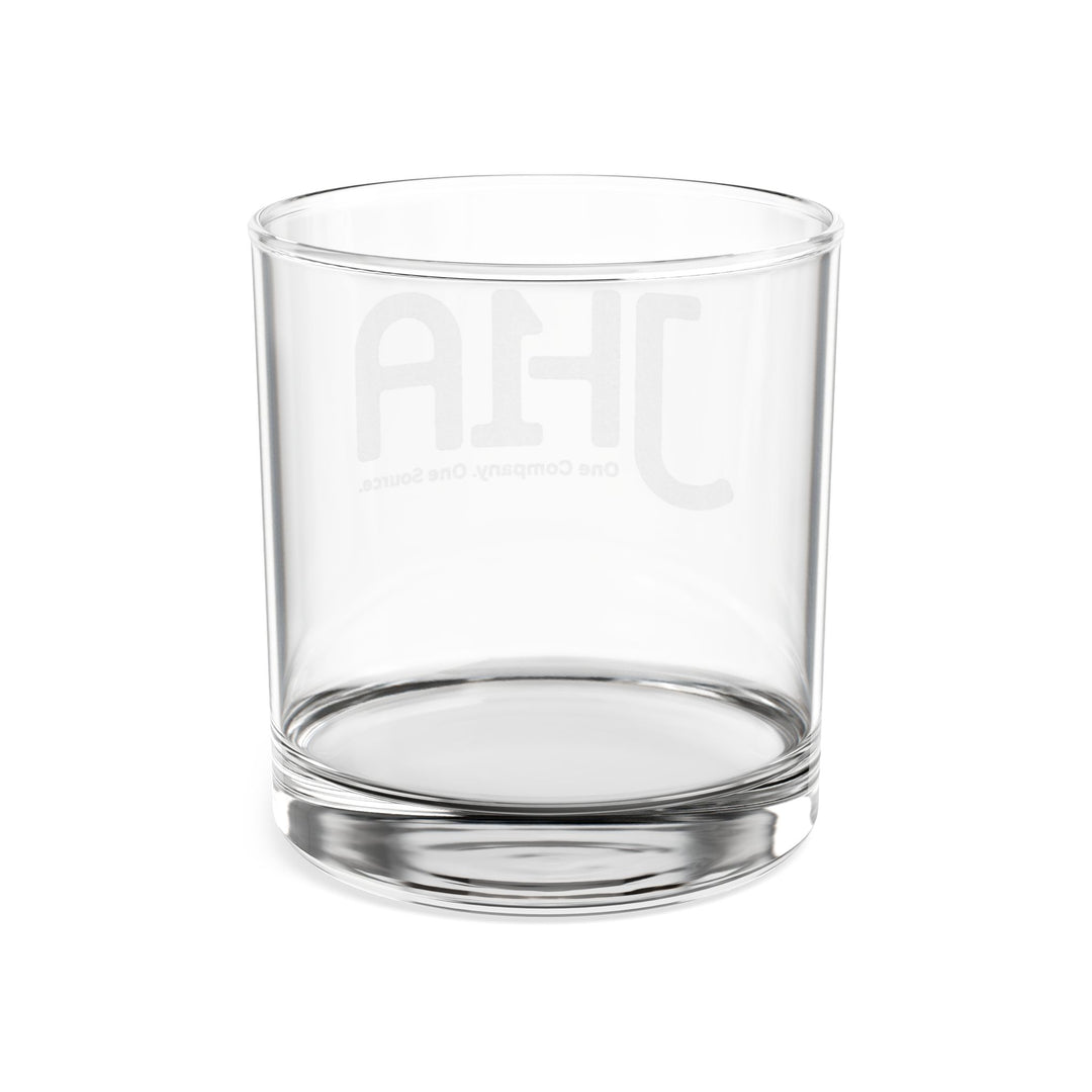 Engraved 10.5oz Glass — JHA Monogram