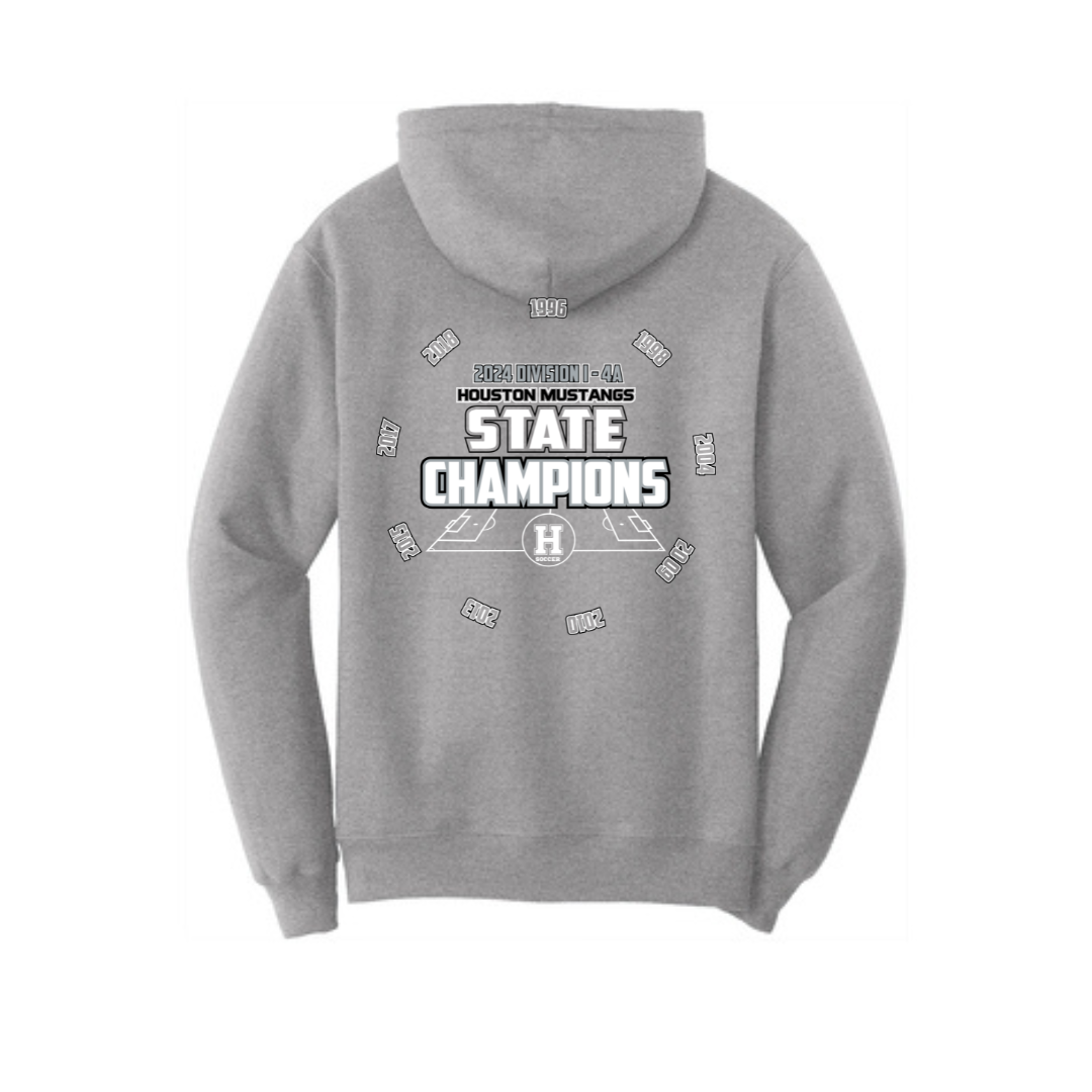 Core Fleece Pullover Hooded Sweatshirt (with years) | Houston Mustangs State Girls Soccer