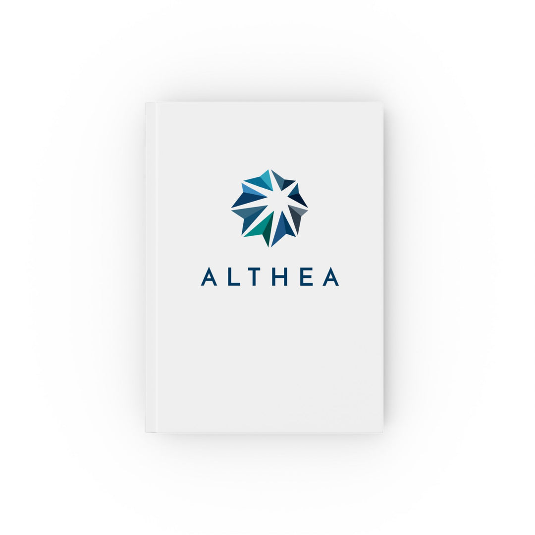 Althea Branded Hardcover Journal — Professional Logo Notebook for Meetings & Notes