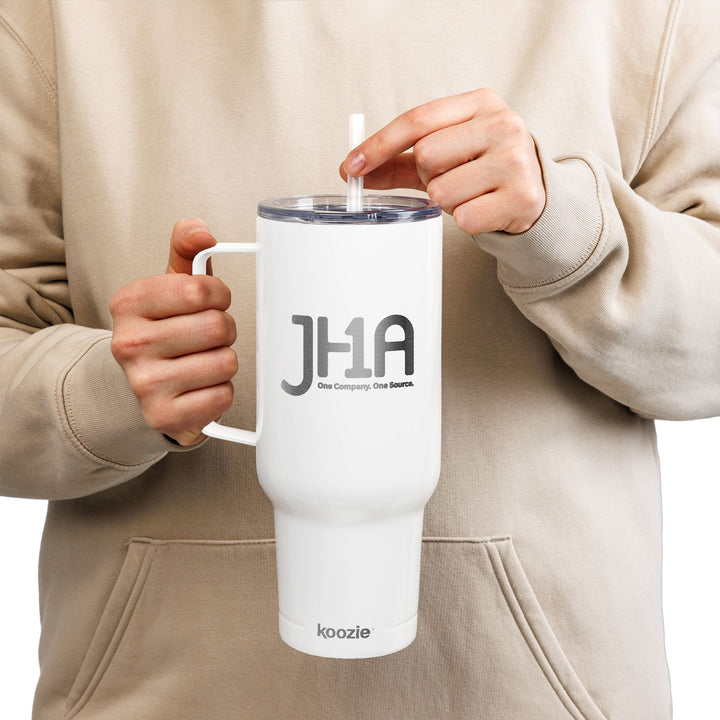 40oz Engraved Insulated Tumbler with Lid – JHA Monogram Travel Mug