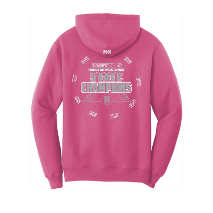Core Fleece Pullover Hooded Sweatshirt (with years) | Houston Mustangs State Girls Soccer