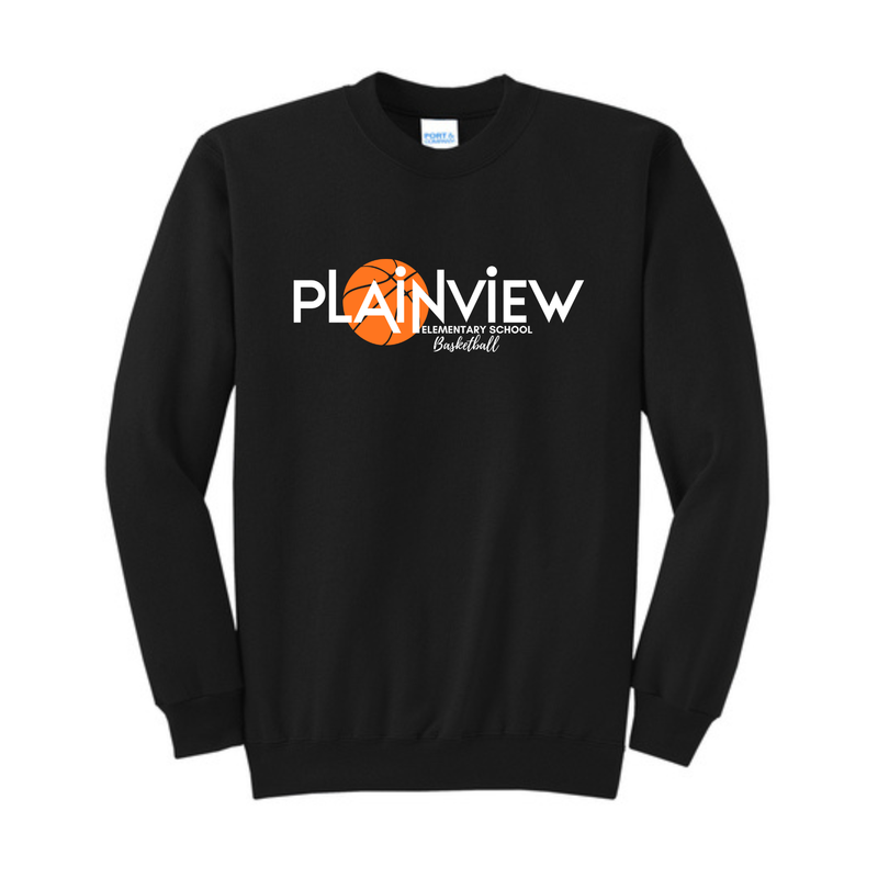 Basketball Crewneck | Plainview Elementary School