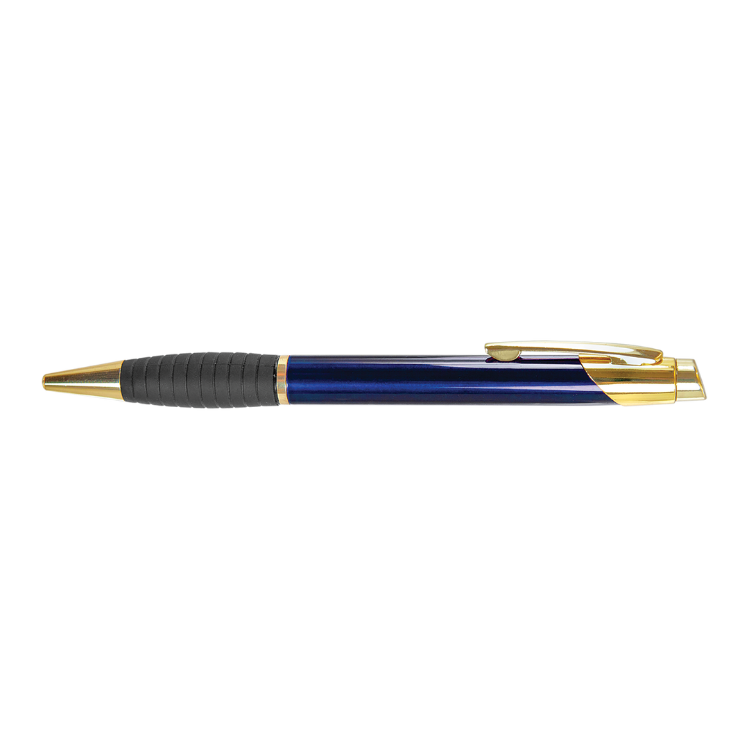Engraved Brass Ballpoint Pen with Rubber Grip — Althea Branded