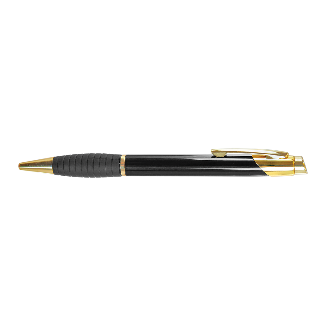 Engraved Brass Ballpoint Pen with Rubber Grip — Althea Branded