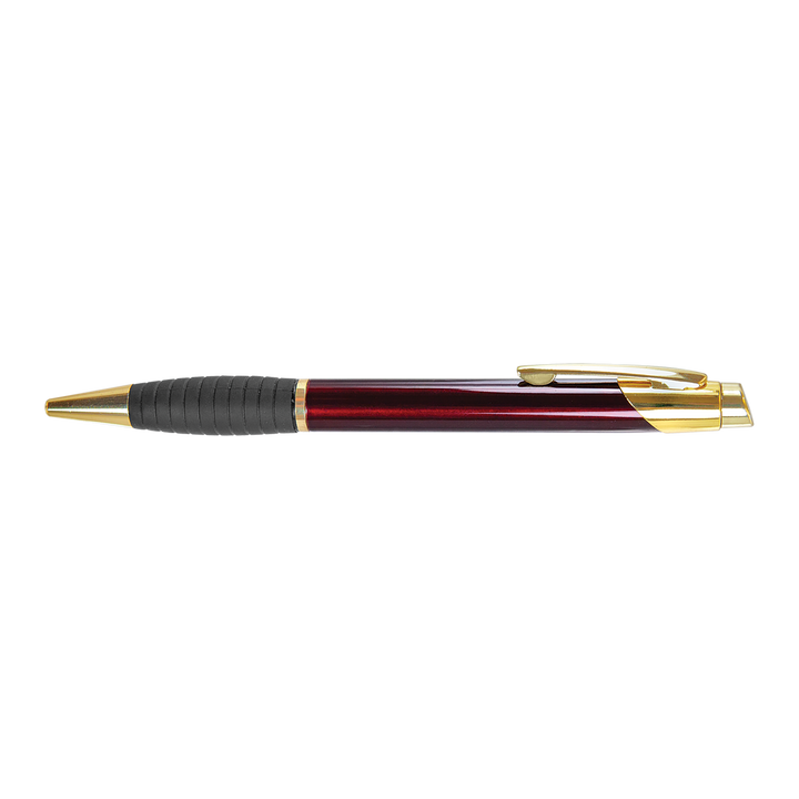 Engraved Brass Ballpoint Pen with Rubber Grip — Althea Branded