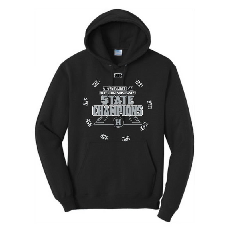 Core Fleece Pullover Hooded Sweatshirt (with years) | Houston Mustangs State Girls Soccer