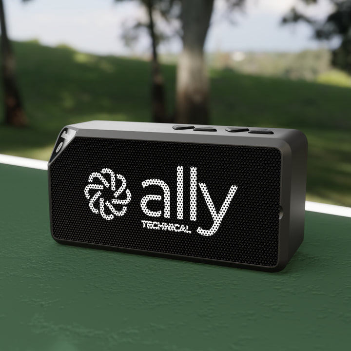 Ally Technical Branded Bluetooth Portable Speaker — White Logo