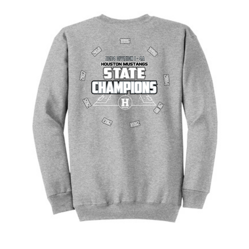 Core Fleece Crew Sweatshirt (with years) | Houston Mustangs State Girls Soccer