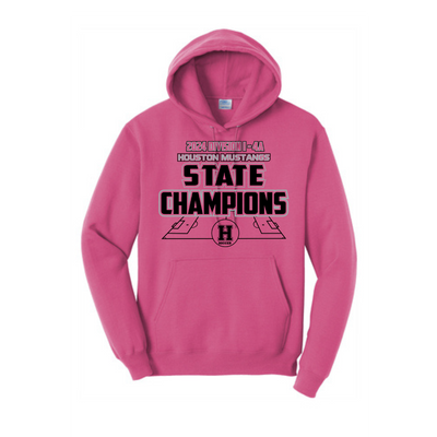 Core Fleece Pullover Hooded Sweatshirt | Houston Mustangs State Girls Soccer