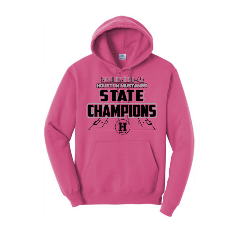 Core Fleece Pullover Hooded Sweatshirt | Houston Mustangs State Girls Soccer