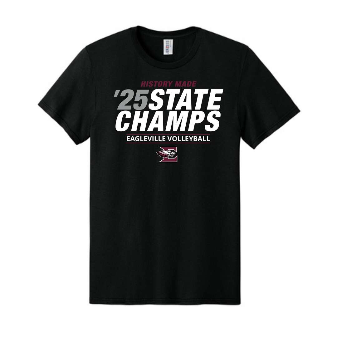 Volleyball State Champs T-Shirt | Eagleville High School