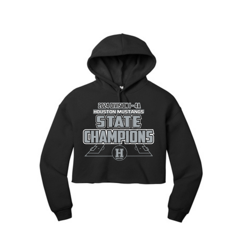 Women’s Bella Canvas Sponge Crop Hoody | Houston Mustangs State Girls Soccer