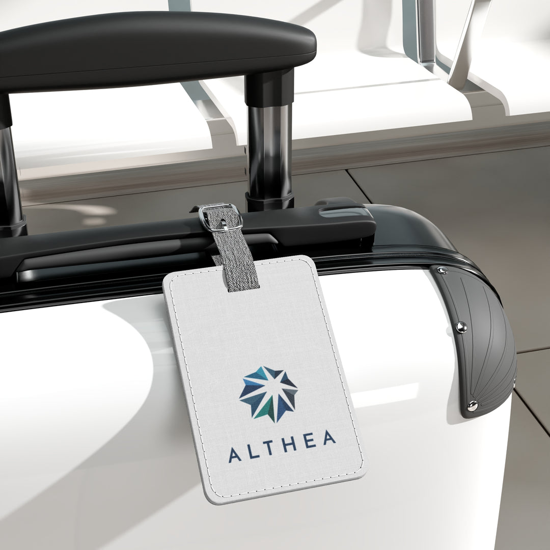 Althea Branded Rectangle Luggage Tag — Travel ID