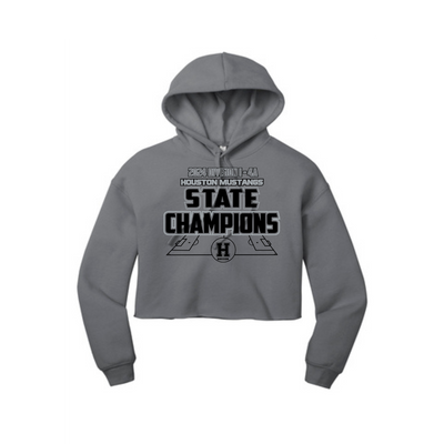 Women’s Bella Canvas Sponge Crop Hoody | Houston Mustangs State Girls Soccer