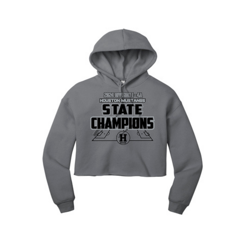 Women’s Bella Canvas Sponge Crop Hoody | Houston Mustangs State Girls Soccer