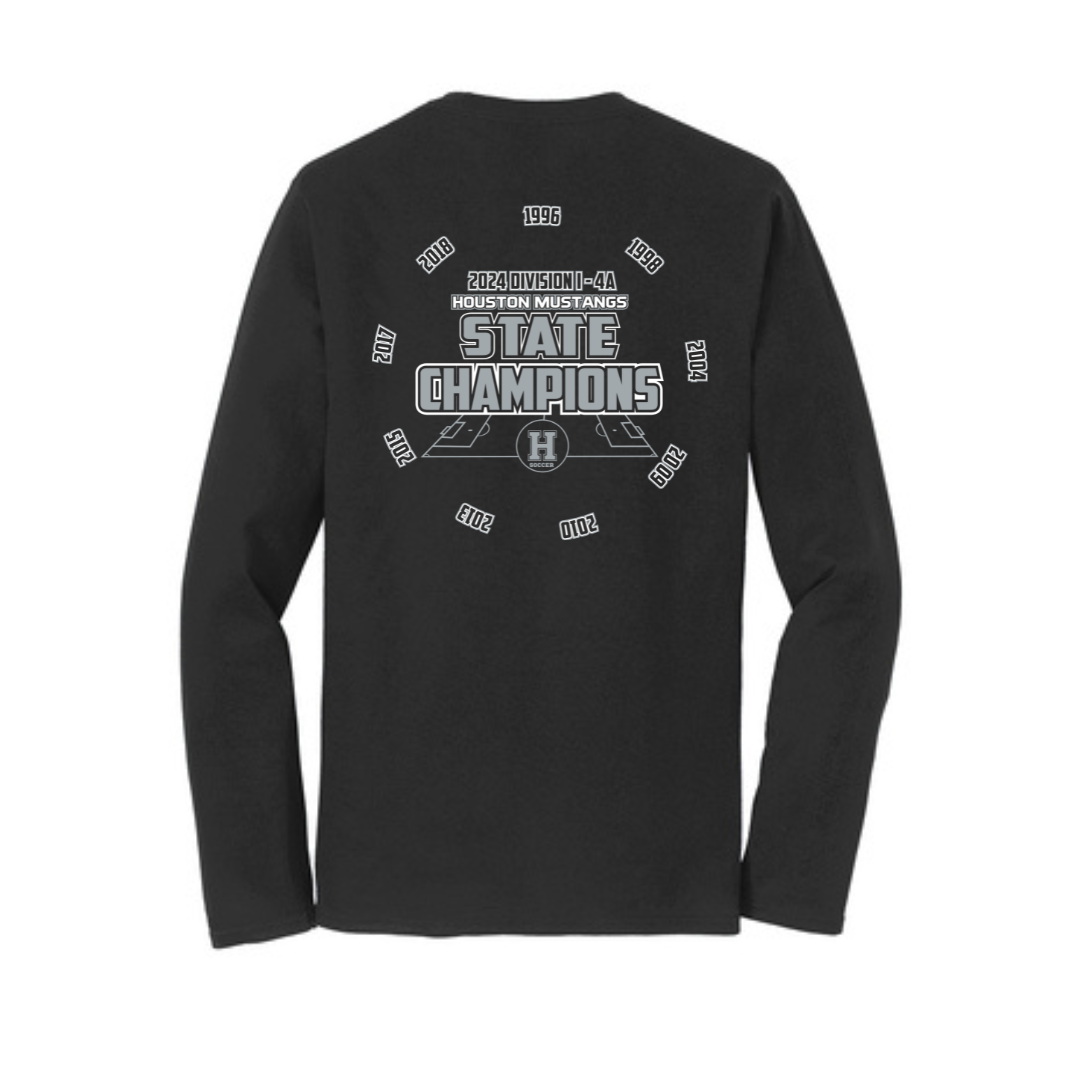 Long Sleeve Tee (with years) | Houston Mustangs State Girls Soccer