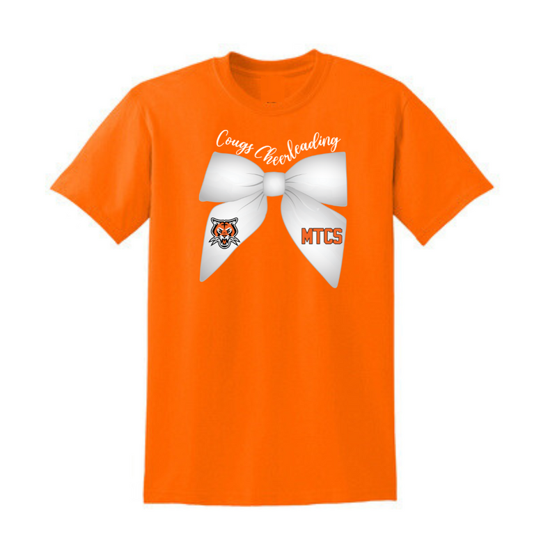 Cougs Cheerleading Bow T-Shirt | MTCS Cheer