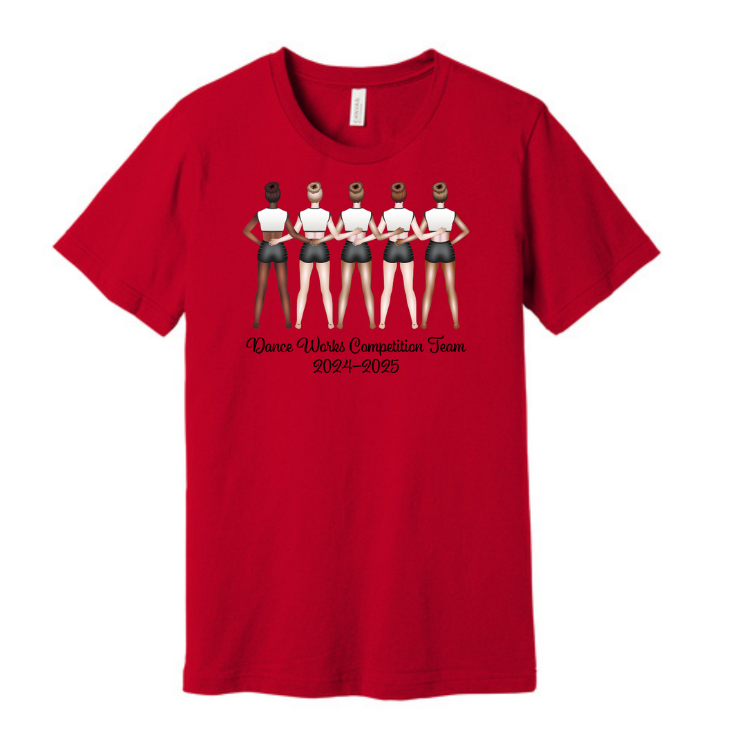 Dance Works Competition Team | Red T-Shirt