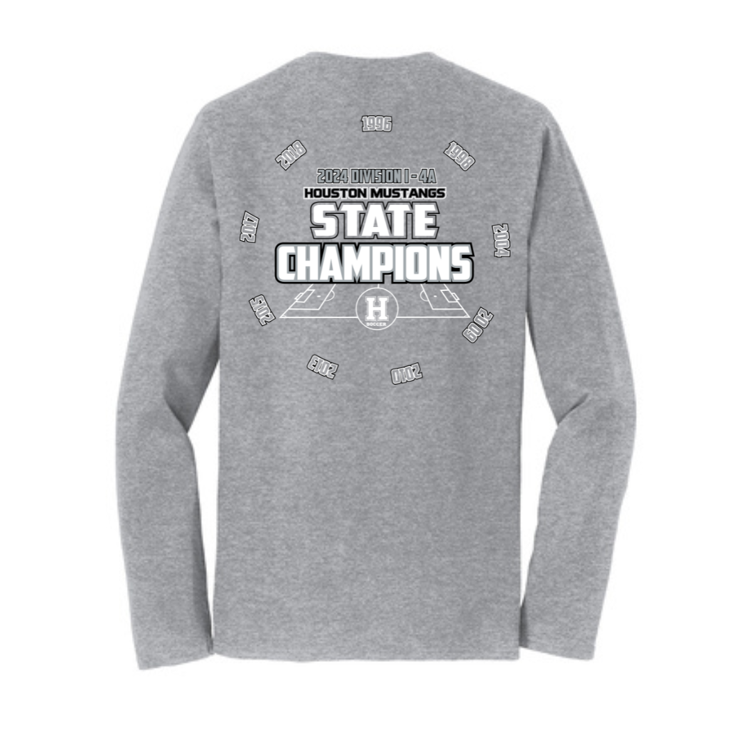 Long Sleeve Tee (with years) | Houston Mustangs State Girls Soccer