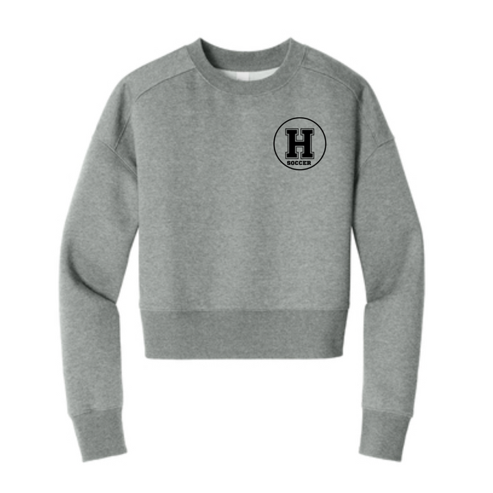 Women’s Perfect Weight® Fleece Cropped Crew | Houston Mustangs State Girls Soccer
