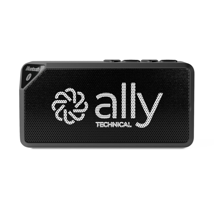 Ally Technical Branded Bluetooth Portable Speaker — White Logo