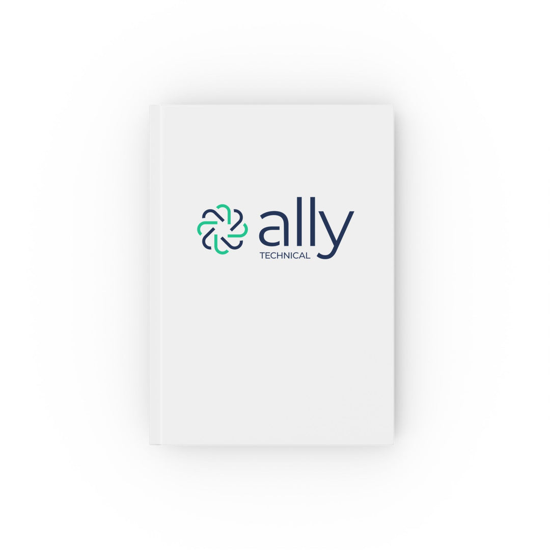 Ally Technical Branded Hardcover Journal — Professional Logo Notebook for Meetings & Notes