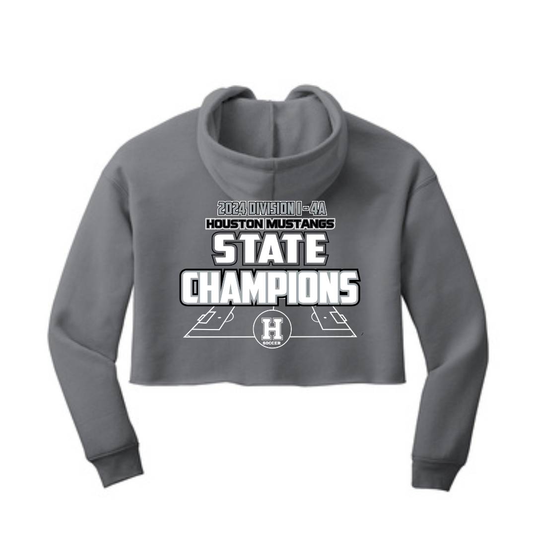 Women’s Bella Canvas Sponge Crop Hoody | Houston Mustangs State Girls Soccer