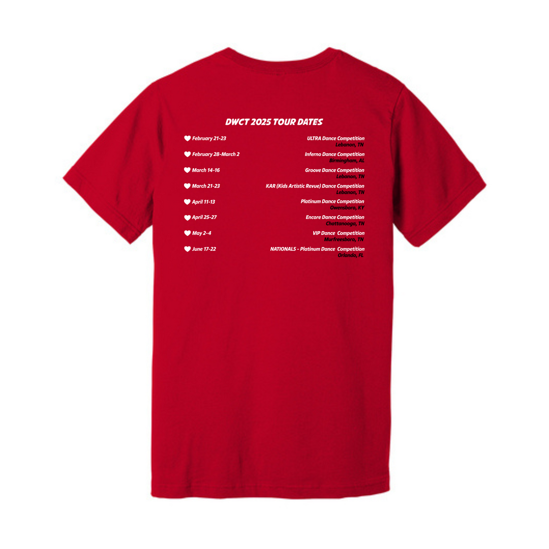 Dance Works Competition Team | Red T-Shirt