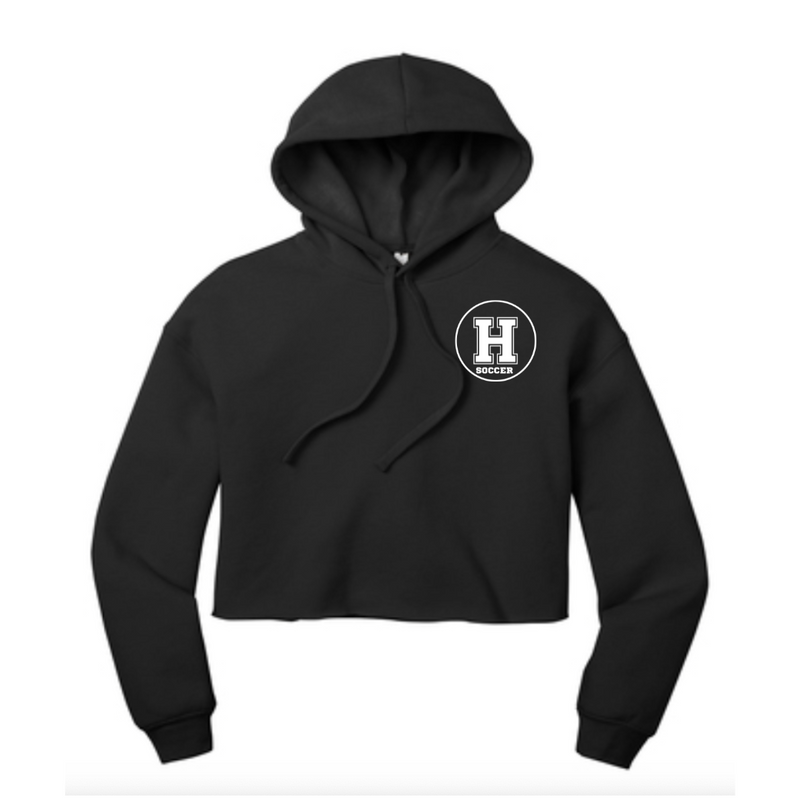 Women’s Bella Canvas Sponge Crop Hoody (with years) | Houston Mustangs State Girls Soccer