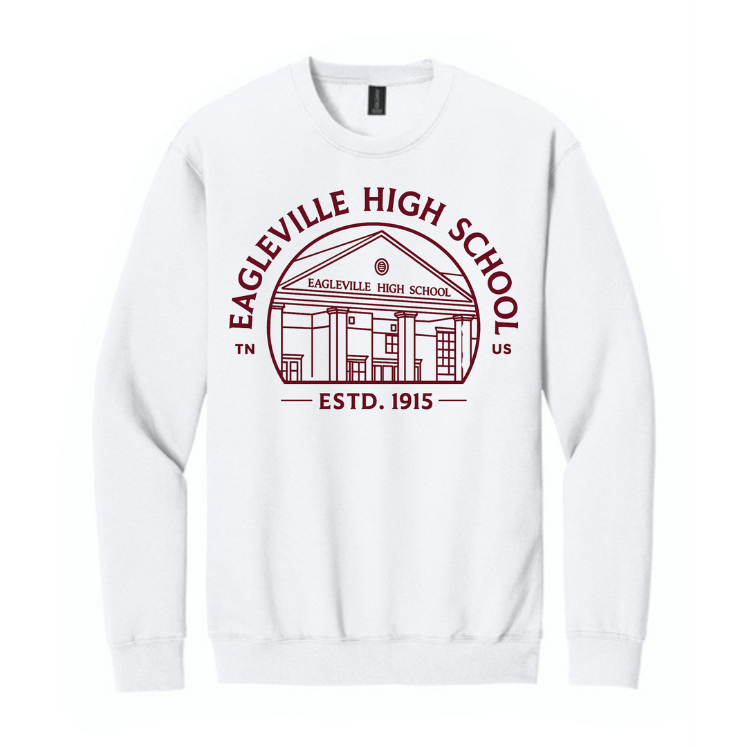 Community Softstyle Crewneck Sweatshirt | Eagleville Football 2026