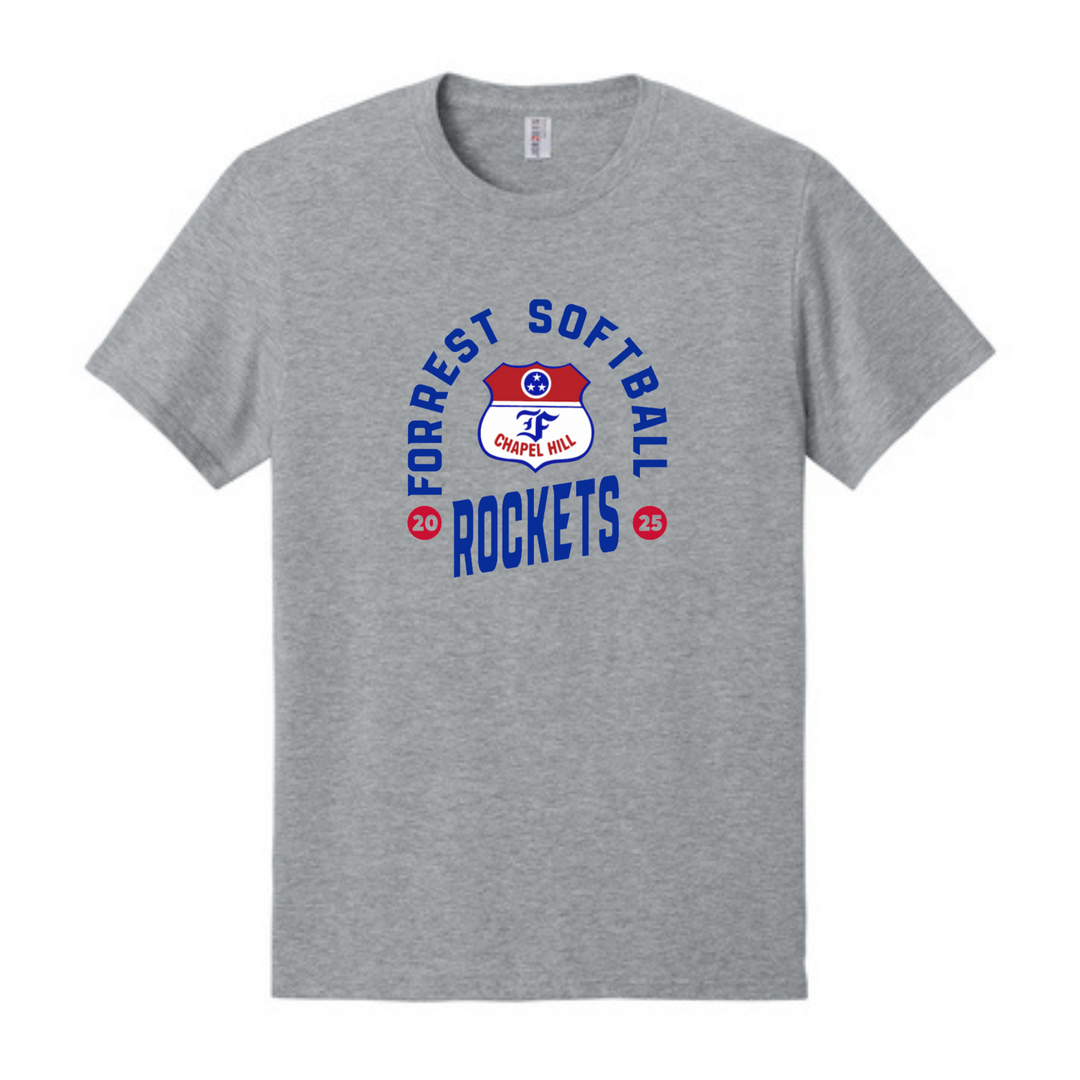 Jerzees Jerzees Ring Spun Cotton T-Shirt with Forrest Softball Logo | Forrest Softball Parent Shop