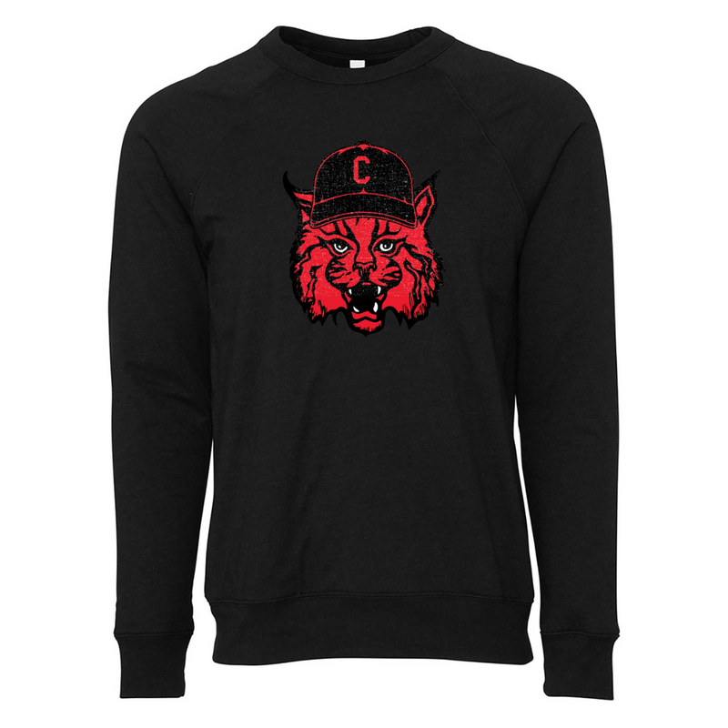 Distressed Bobcat Crew Hoodie | Central Station