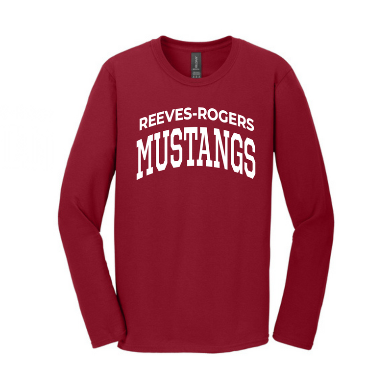 Mustangs Soft Style L/S T-Shirt | Reeves Rogers Elementary School