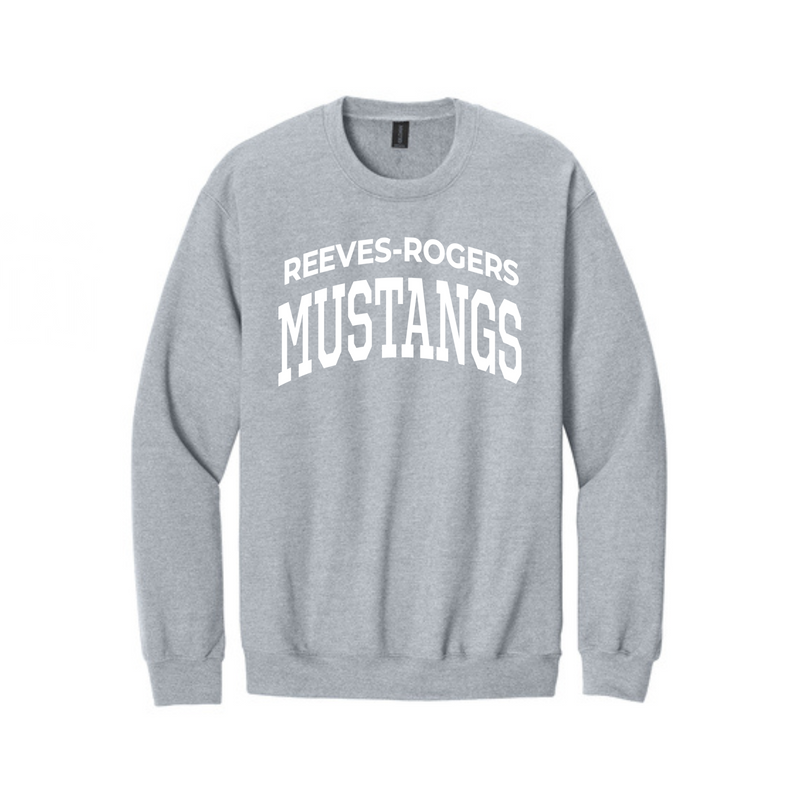 Mustangs Soft Style Crew Neck | Reeves Rogers Elementary School