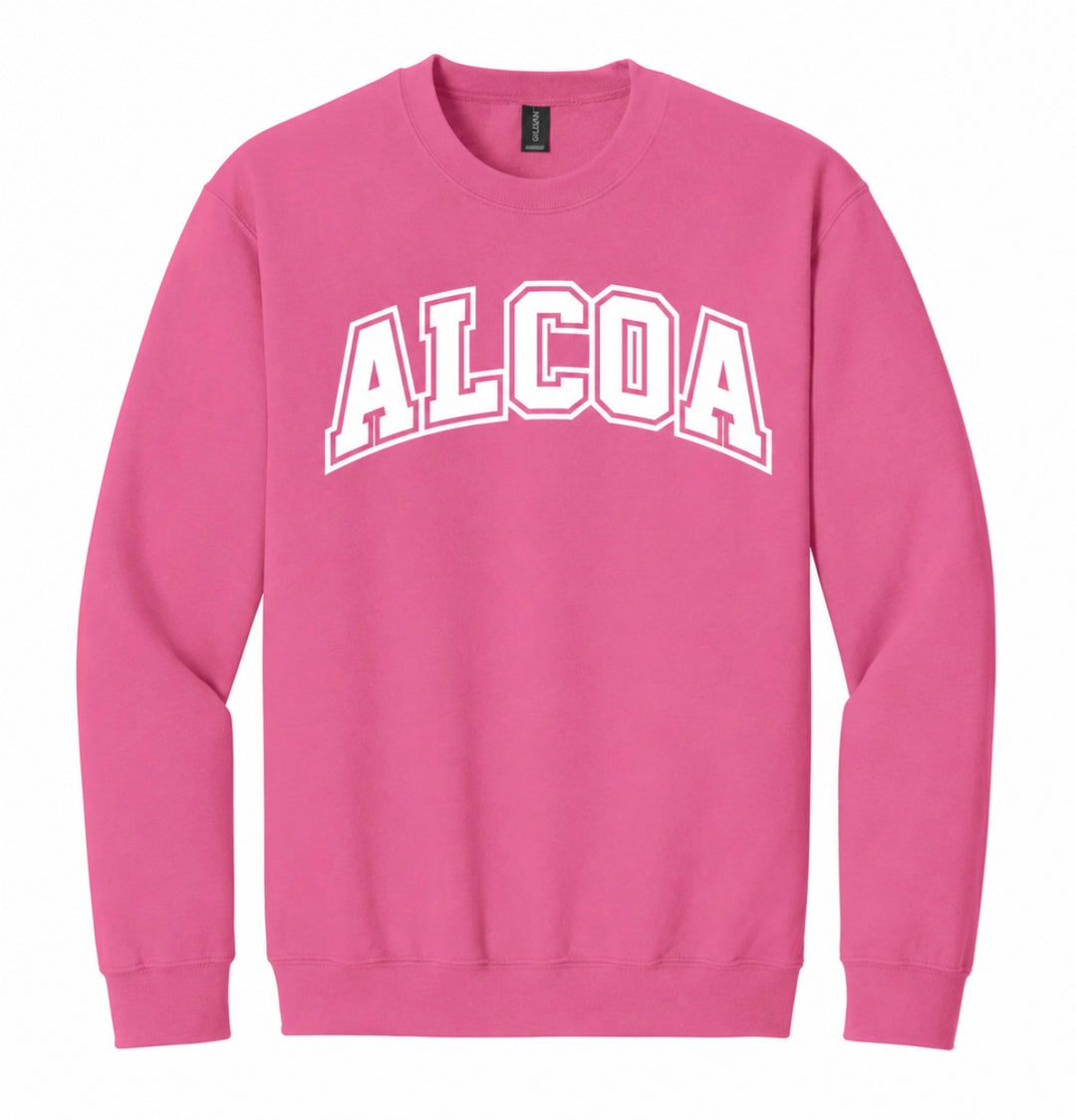 Pink Crew Sweatshirt | Alcoa High School Cheer