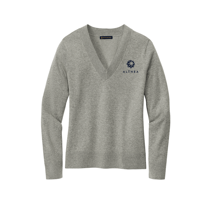 Althea Healthcare Brooks Brothers® Women’s Cotton Stretch V-Neck Sweater