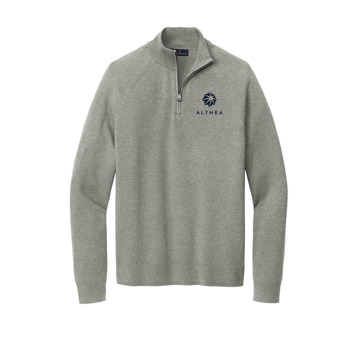 Althea Healthcare Brooks Brothers® Cotton Stretch 1/4-Zip Sweater