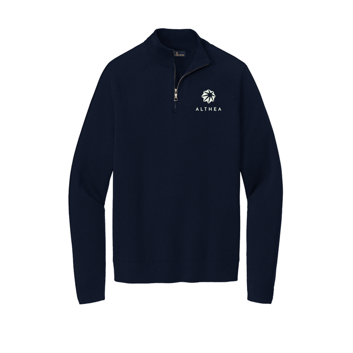 Althea Healthcare Brooks Brothers® Cotton Stretch 1/4-Zip Sweater