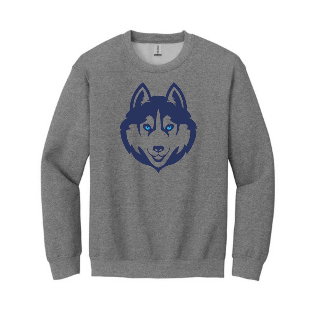 Husky w/ Blue Eyes Crewneck | Smyrna Primary School