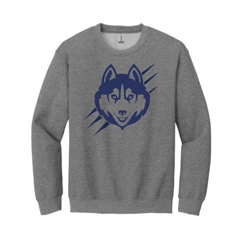 Husky w/ Claw Marks Crewneck | Smyrna Primary School