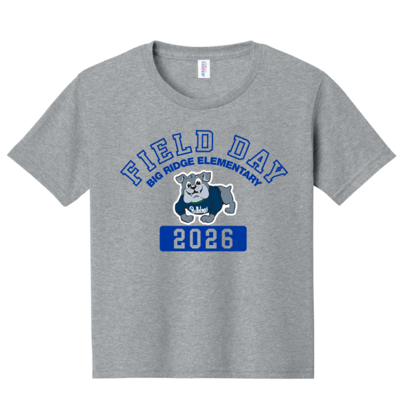 Grey | 2nd & 4th Grade | Big Ridge Elementary School Field Day Team shirts 2026