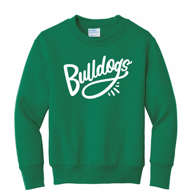 Big Ridge Elementary | Bulldogs Puff Print Crew Neck Sweatshirt