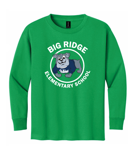 Big Ridge Elementary | Youth Bulldog Circle Long Sleeve T-Shirt