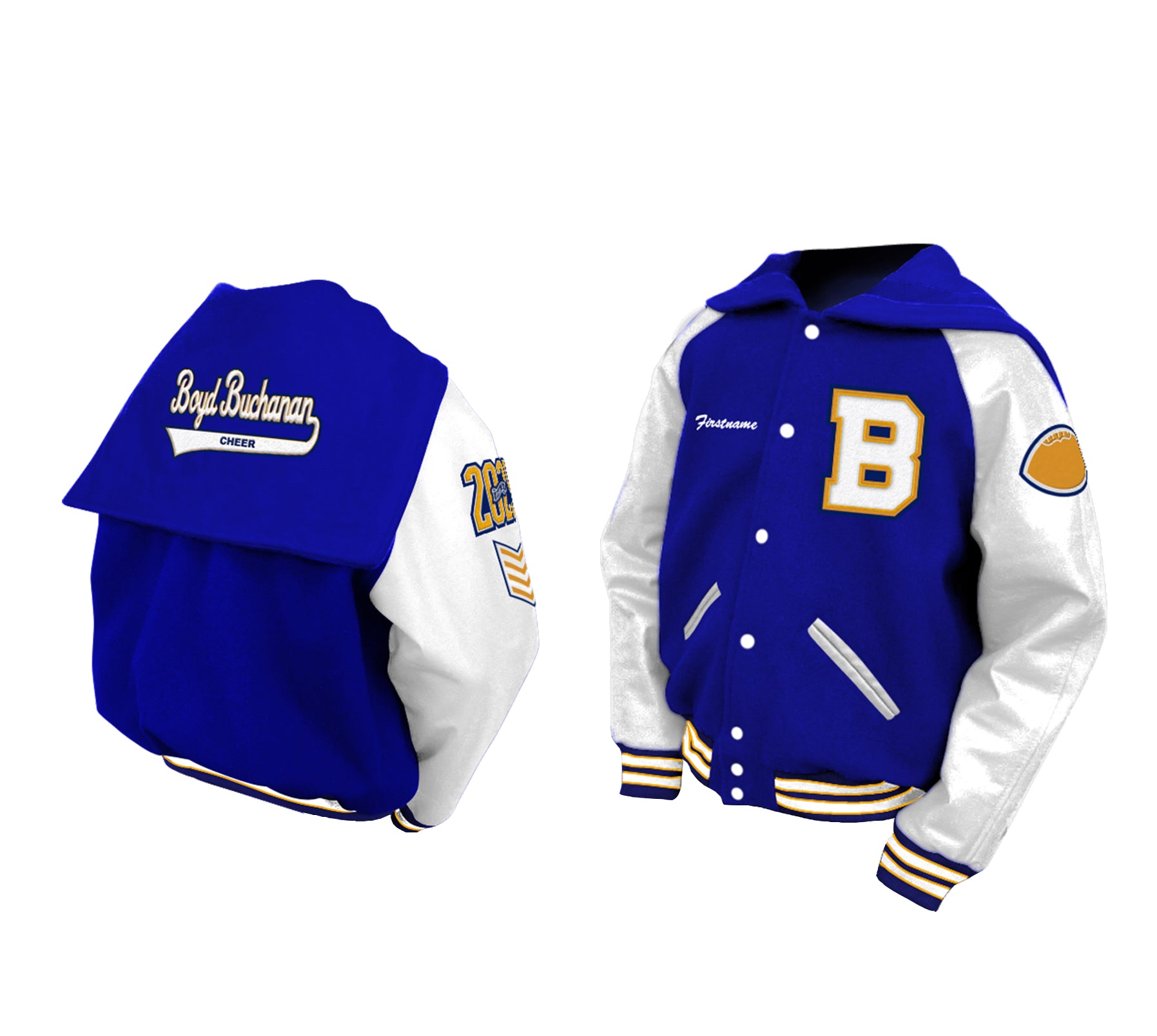 Boyd Buchanan High School Cheer Jacket Builder | Deluxe Package – JHA ...