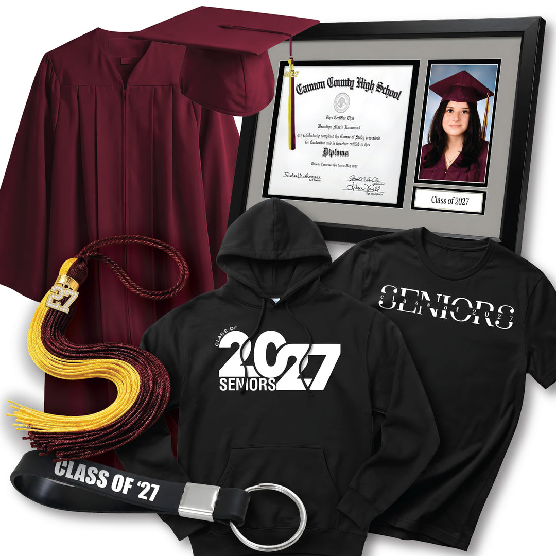 Cap & Gown Deluxe Package | Cannon Co High School